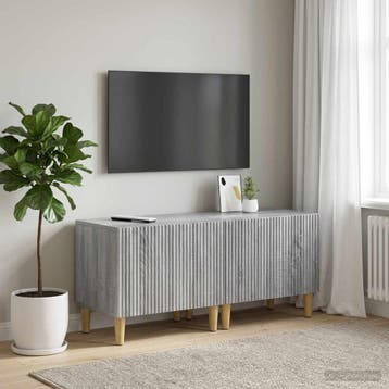 vidaXL Tv-meubel Grijs Sonoma Bewerkt hout, Minder dan 50 cm, Verzenden, Nieuw, Minder dan 100 cm
