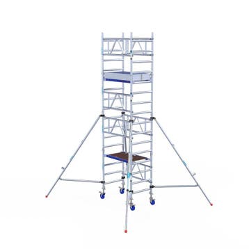 Rolsteiger ONE Tower 75x120 5,2 meter werkhoogte, Doe-het-zelf en Verbouw, Steigers, Verzenden, Nieuw, Rolsteiger of Kamersteiger