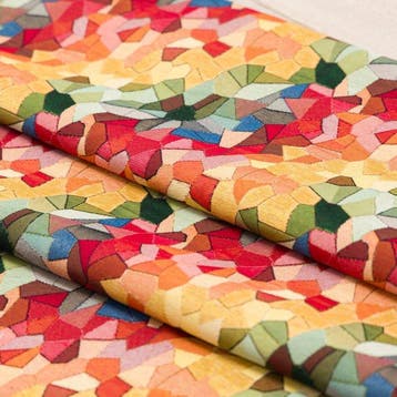AA168 - Kostbaar Gobelin - Geometrisch Mozaïekweefsel -