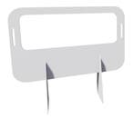 vloerstaand preventiescherm wit 160 x 180cm, Verzenden