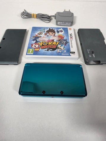 Nintendo - 3DS - Nintendo 3DS Aqua Blue & Game (MINT) -, Nieuw