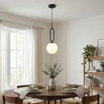 Hanglamp | BALI | 1x E27 | Ø15cm | Zwart, Huis en Inrichting, Ophalen of Verzenden, Nieuw, Metaal, 50 tot 75 cm
