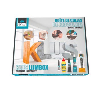 Bison lijm box klusset - handige li van €13,29 voor €6,64, Ophalen of Verzenden, Nieuw