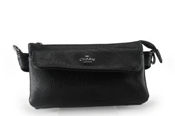 Charm London Schoudertas Zwart, Verzenden, Zo goed als nieuw, Zwart