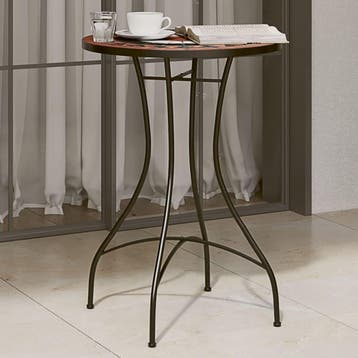 vidaXL Bistrotafel mozaïek Ø50x70 cm keramiek, Verzenden, Nieuw