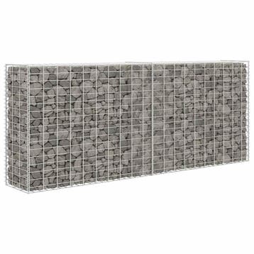 vidaXL Schanskorf 85x30x200 cm gegalvaniseerd staal, Tuin en Terras, Verzenden, Nieuw, IJzer, 2 meter of meer