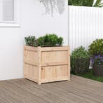 vidaXL Plantenbak 60x60x60 cm massief grenenhout, Verzenden, Nieuw, 60 tot 100 cm, 60 cm of meer