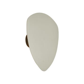 Design wandlamp beige organisch 32cm 2-lichts - Pulley, Verzenden, Nieuw