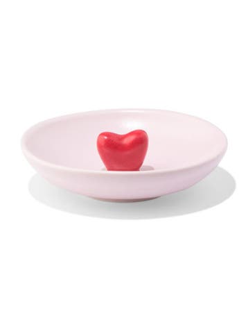 HEMA Snuisterijenschaaltje 8x2.5cm keramiek hart, Huis en Inrichting, Keuken | Keukenbenodigdheden, Verzenden, Nieuw