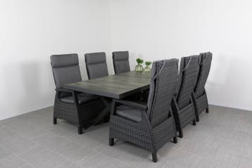VDG Verstelbare tuinset - Darwin wicker tuinstoel + Admiral, Tuin en Terras, Verzenden, Nieuw, Rotan, Tuinset