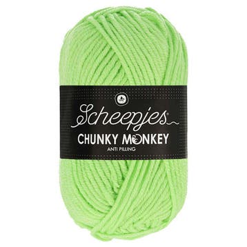 Scheepjes Chunky Monkey - 1316 pistachio - Acryl Garen, Ophalen of Verzenden, Nieuw