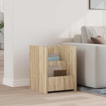 vidaXL Tijdschrift Rek Sonoma Eiken 35 x 35 x 45 cm Bewerkt, Verzenden, Nieuw