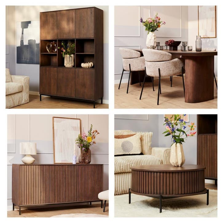 Complete-set Madison bruin -zwart of beige - bekend van TV!, Huis en Inrichting, Complete inboedels, Verzenden