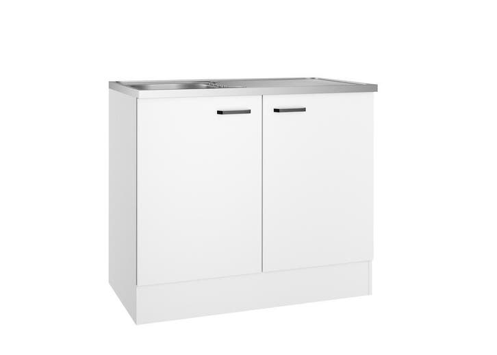Ondiepe keuken 50cm | RVS werkblad | Spoelbak  kleine ruimte, Huis en Inrichting, Keuken | Keukenelementen, 50 tot 75 cm, Wit