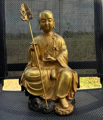 Ksitigarbha - Verguld brons - Azië