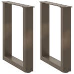 Salontafelpoten U-vorm | Staal Naturel | Retourdeal 29% K..., Huis en Inrichting, Tafelpoot, Minder dan 50 cm, Nieuw, Minder dan 50 cm
