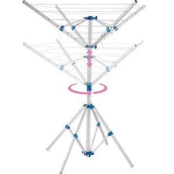 2dekans | tectake - Mobiele wasmolen droogmolen - 102 x 102, Ophalen of Verzenden, Zo goed als nieuw