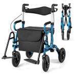 2dekans | Coast 2-in-1 Rollator - Rolstoel - Pneumatische, Ophalen of Verzenden, Zo goed als nieuw