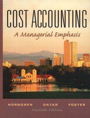 Cost Accounting - Charles Horngren 9780130996190, Verzenden, Gelezen, Charles Horngren