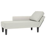vidaXL Chaise longue met kussen&rechterarmleuning fluweel, Verzenden, Nieuw