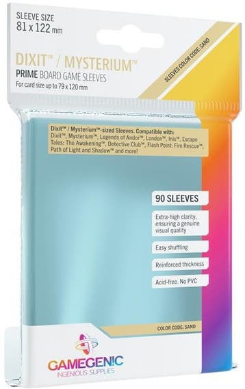 Sleeves Prime Dixit 81x122mm (90 stuks) | GameGenic -, Verzenden, Nieuw