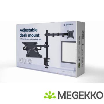 Gembird MA-DA-03 monitor en laptop bureau steun 32  Zwart, Verzenden, Nieuw, Gembird