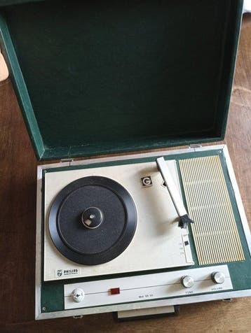 Philips - SR 65 Portable Suitcase Platenspeler, Nieuw