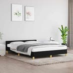 Zwart Bed 140x200 | Massief Hout Look | Laatste Stuk!, Huis en Inrichting, Slaapkamer | Bedden, Overige materialen, Verstelbaar
