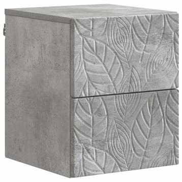 vidaXL Wandbeugel Bedkast Betongrijs 34,5 x 33 x 40 cm, Minder dan 45 cm, Verzenden, Nieuw, Minder dan 55 cm