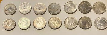 Italië, Republiek 500 Lire argento (14 monete)