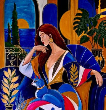 Kiri Aguilera (1982) XL 120 x 90 cm - Melancolía de la Dama