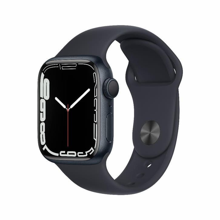 Refurbished Apple Watch Series 7 41 mm, Sieraden, Tassen en Uiterlijk, Smartwatches, iOS, Waterdicht, Zwart, Verzenden