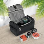 Luxe Zwarte Washbag -Waterafstotend en Handig voor Reizen, Verzenden, Nieuw, Zwart, Heer of Dame