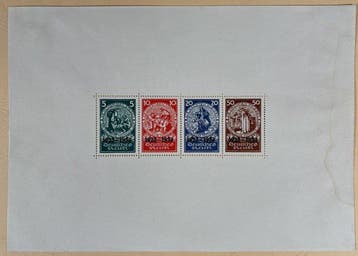 Duitse Rijk 1933/1933 - Blockausgabe : 10 Jahre Deutsche, Gestempeld