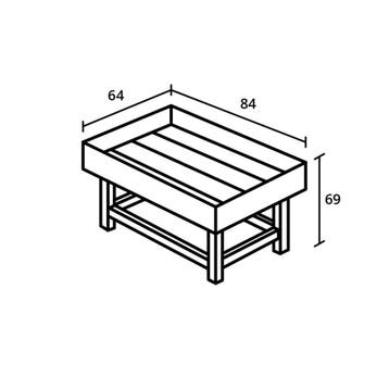 Royal Well Parsley Growbox small kweekbak 64x84x69cm - hout, Verzenden, Nieuw