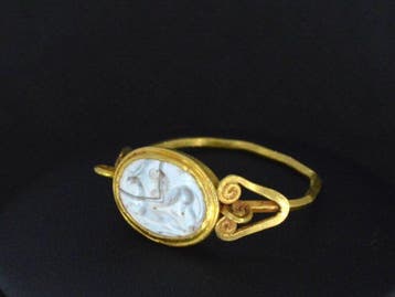 Gouden Romeinse ring - ca. 2000 jaar oud, Nieuw