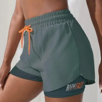 Dames High Waist Yoga Shorts met Ingebouwde Legging - Comfor, Verzenden, Nieuw