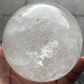 Mountain Crystal Clear Quality sphere Kristal - Hoogte: 9.26