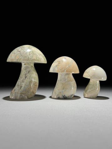GEEN reserveprijs - Prachtige set van 3 onyx