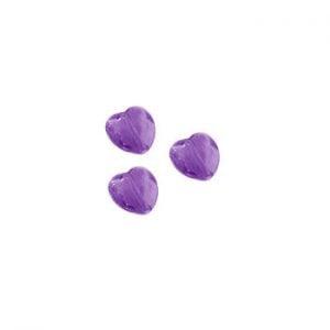10 x Kinderkralen acryl facet hart paars 12.5 mm, Ophalen of Verzenden, Nieuw, Kraal