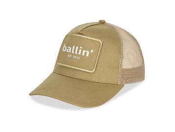 Veiling - Ballin Est. 2013 Trucker cap unisex beige, Kleding | Heren, Hoeden en Petten, Nieuw