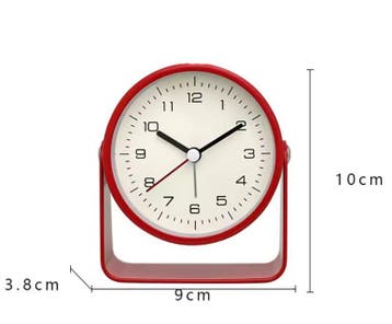 Vintage Retro Analoge Wekker – Stille Metalen Nachtkastklok, Verzenden, Nieuw