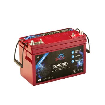 Zenith Triple Purpose AGM accu | ZLM120075 | 12V 100Ah, Ophalen of Verzenden, Nieuw