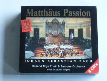 Matthäus Passion - J.S. Bach / Pieter Jan Leusink (3 CD), Cd's en Dvd's, Cd's | Klassiek, Ophalen of Verzenden, Zo goed als nieuw