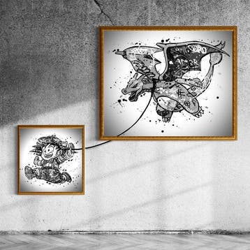 Moabit - Goku VS Charizard X Life in Monochrome /Limited