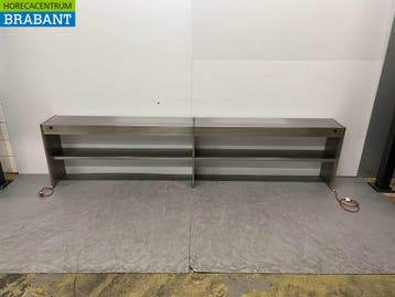 RVS Warmtebrug Warmhoudbrug Verwarmde etagere 299 cm Horeca, Ophalen of Verzenden, Gebruikt