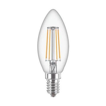 Led lamp E14 | Kaars | Philips (4.3W, 470lm, 2700K), Verzenden, Nieuw