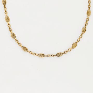 Halsketting - 18 karaat Geel goud, Sieraden, Tassen en Uiterlijk, Nieuw
