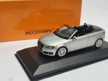 Maxichamps Audi A3 Cabriolet 2007 Zilver Metallic - 1:43, Ophalen of Verzenden, Nieuw