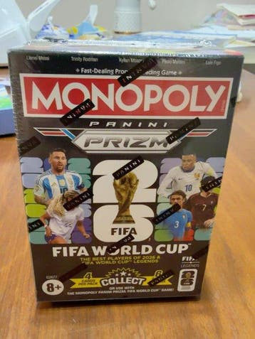 2026 Panini Monopoly Panini Prizm FIFA World Cup Collectible, Nieuw